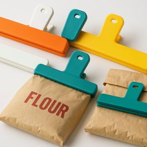 19 Large Size Bag Clips for Bulk Food Storage and Flour Bags